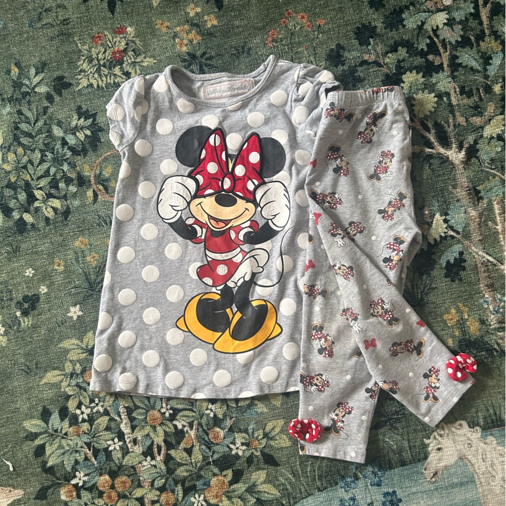 Official Disney mini mouse tank dress and leggings 3T